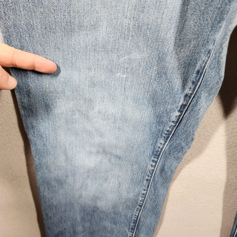 Vintage GAP Men's Straight Fit Jeans 34×31 Distressed Medium Wash Frayed‎ Hems - Picture 13 of 16